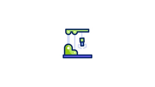 Animiertes Robotarm-Symbol