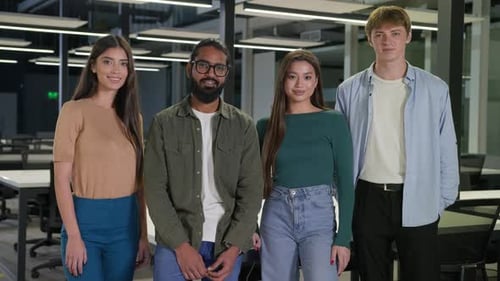 Multiracial Group Colleagues Diversity Coworkers Office Team Business Men Women Girls Guys