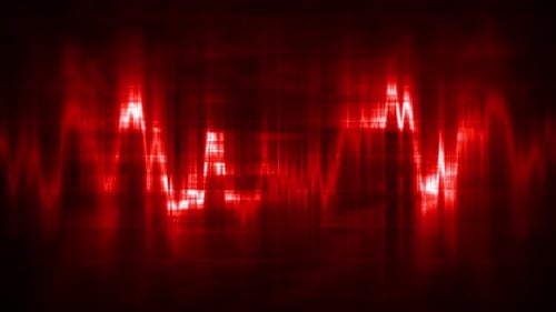 Data Visualization Abstract Background Red