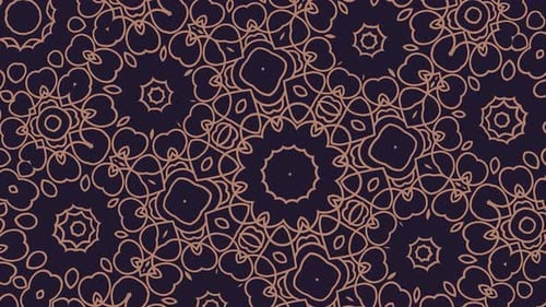 Seamless Loop of Abstract Geometric Line Art Pattern