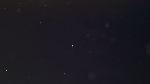 Abstract Dust Particles Falling, Dark Background Slow Motion 4K