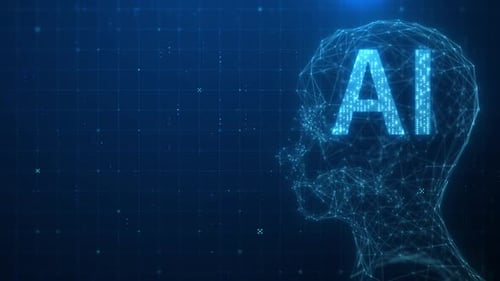 AI. Artificial Intelligence. Artificial Intelligence and Machine Learning Concept.
