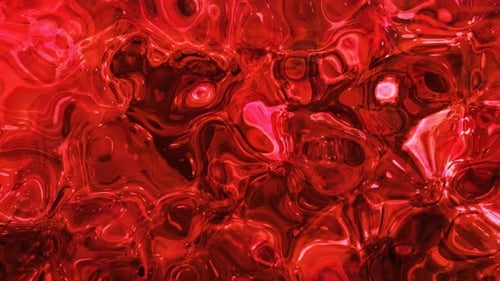 Abstract Red Liquid Wavy Motion Background