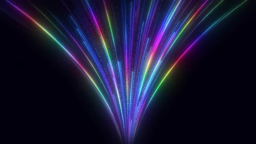 Data Transfer Speed Glowing Lines V4