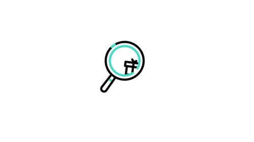Flat Design Magnifying Glass Gift Search Animated Icon