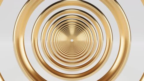 Gold Circle Tunnel Able to Loop Endless