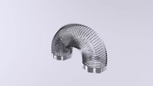 Different Toy 3d object rotating loop