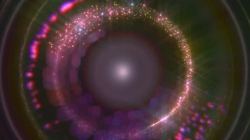 Circular Ring Reflections Motion Background 1
