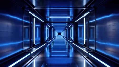 Techno Beat Neon Light Animation