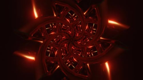 A Colorful Abstract VJ Loop with Futuristic Strobe Lights Flashing