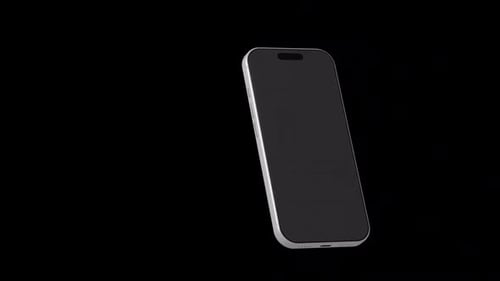 Modern Smartphone Device Rotating 3D Animation