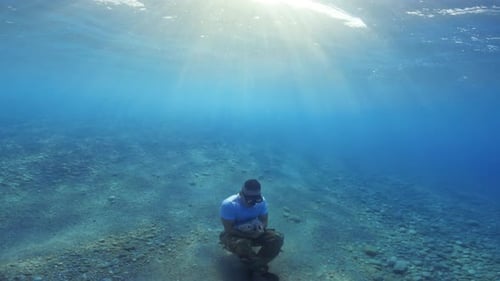 Military Training Underwater in the Ocean