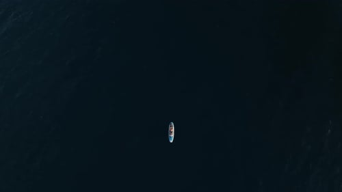 Professional Drone Shooting of People on Sup Boards at Sea
