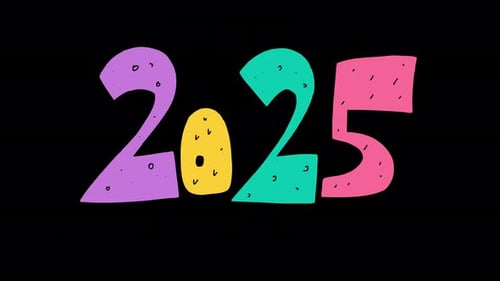 Animación brillante y radiante de estallidos navideños dibujados a mano