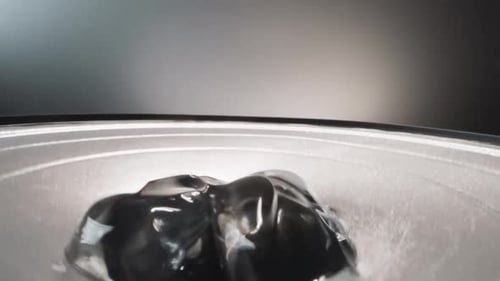 Dense Hyaluronic Acid Shaking While Speaker Playing Sound