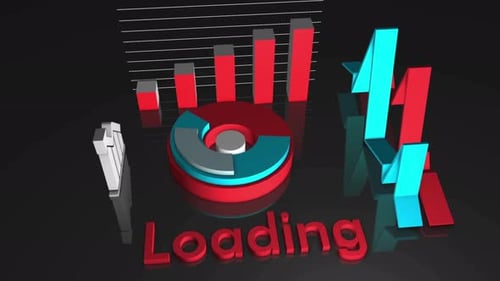 Animation de visualisation de données d'analyse de chargement 3D