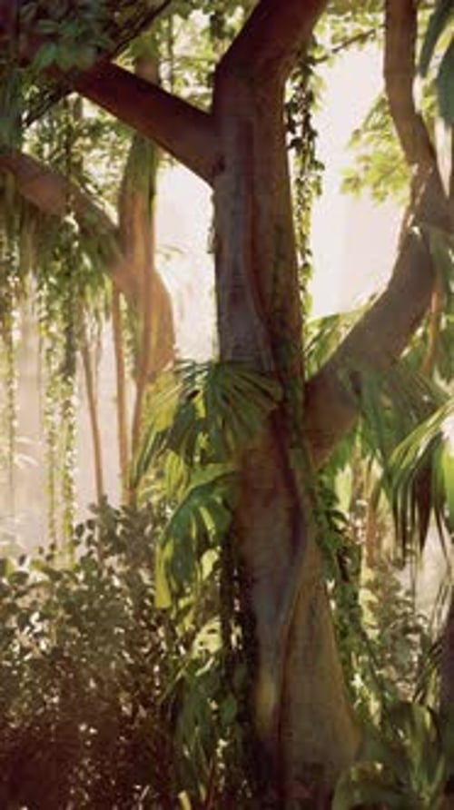 Majestic Tree Stands Tall in Forest