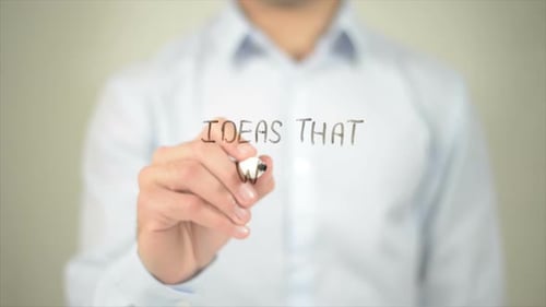 Hand Writes Ideas That Work on Glass Surface