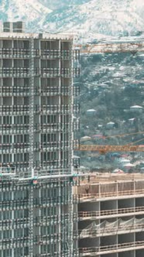 Workers Work in a Construction