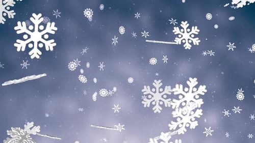 FloCONS DE NEIGE EN PARTICULES 3D V5