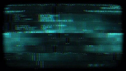 Glitchy Digital Data Scan and Noise Background Loop