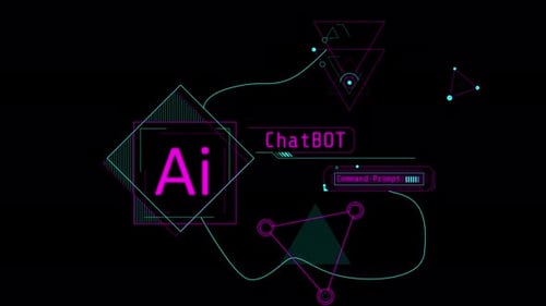 Animation of Infographics About AI and Chatbot Usage