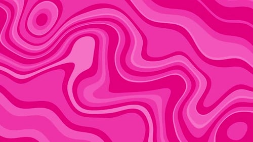 Pink Retro Liquid Lines Wavy Background Loop