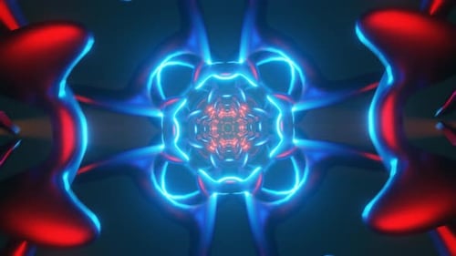 Neon Lights Flash Rhythmically in a Vibrant Seamless Disco VJ Loop