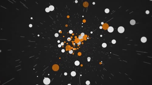 Exploding Particles Abstract Background