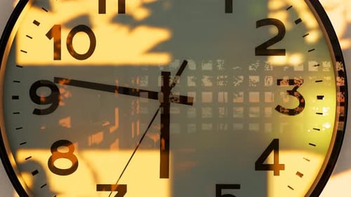 Wanduhr für den Innenbereich, Zeitrafferfotografie