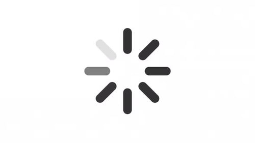 Loading spinner line animation