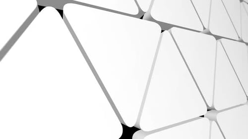 Abstract Geometric Triangle Pattern Reveal Animation