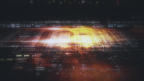 Matrix Display Information Network Simulation 16