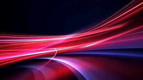 Dynamic abstract design with vibrant red and blue light trails
