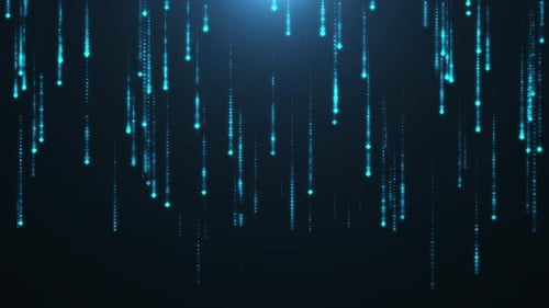 HD 3D animation. Glitter particles abstract background flickering particles bokeh effect