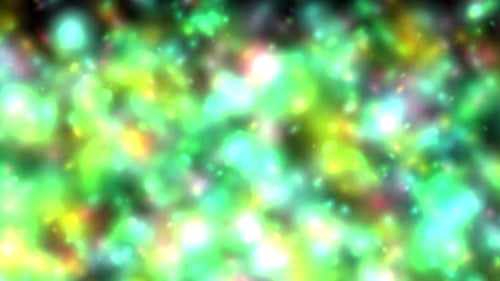 Soft blur colorful glow particle fall animation