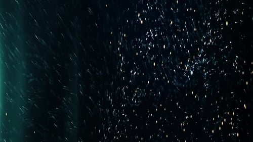Glittering Blue And Gold Sparks Loop