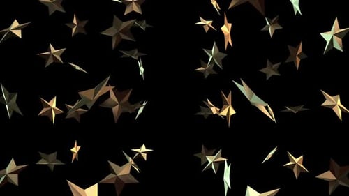 Stars Falling Alpha Channel