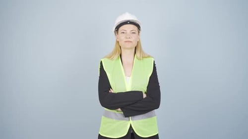 The engineer approves the news she heard.