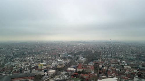 European side of Istanbul drone shot near the Grand Bazaar area