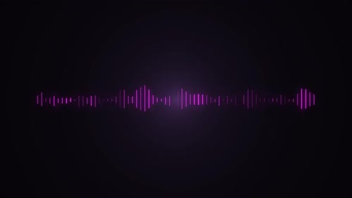 audio sound waveform spectrum looping and music equalizer visualizer animation