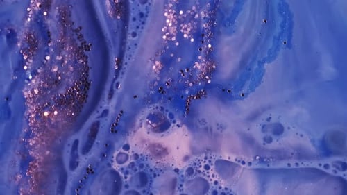 Abstract Fluid with Glitter Shimmering Background