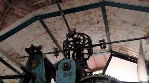 ancient clock tower watch from different angle