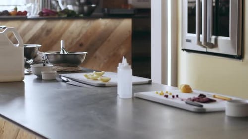 Chef Preparing Food in a Modern Kitchen