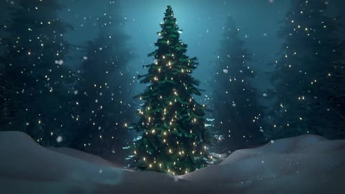 Christmas Tree In Forest 04