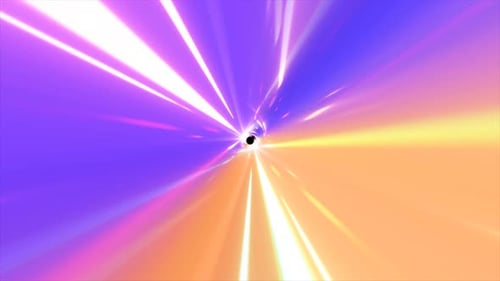 Abstract glowing space tunnel flying at high speed from bright energy futuristic. Video 4k