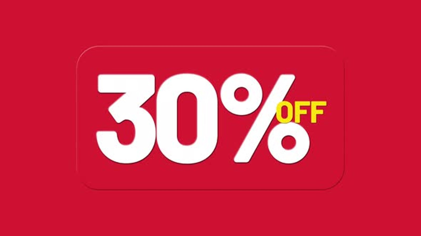 Modern 30 Percent Off Sale Text Animation, Backgrounds Motion Graphics ...