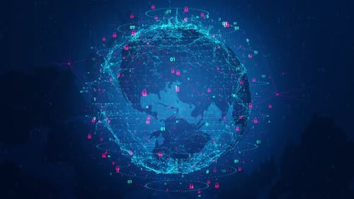 Red key network of digital business global security system