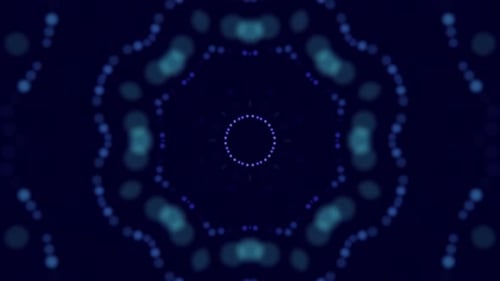 Strahlender Kaleidoskop-Loop-Hintergrund