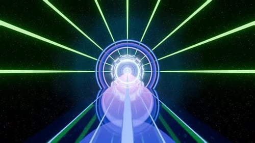 Abstract background endless tunnel, futuristic design, scifi